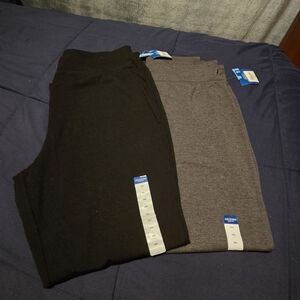 Arizona Jean Company Black and Gray Women Leggings